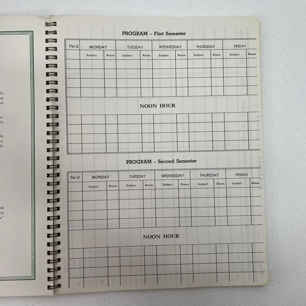 School Teacher's Daily Lesson Plan Book Elementary Ephemera  90’s Oklahoma Tulsa